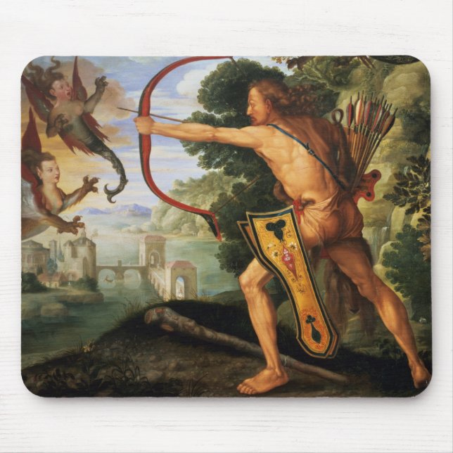 Alfombrilla De Ratón Hércules y los pájaros de Stymphalian, 1600 (Frente)
