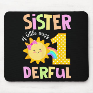 Alfombrilla De Ratón Hermana de Little Miss Onederful cumpleaños al sol