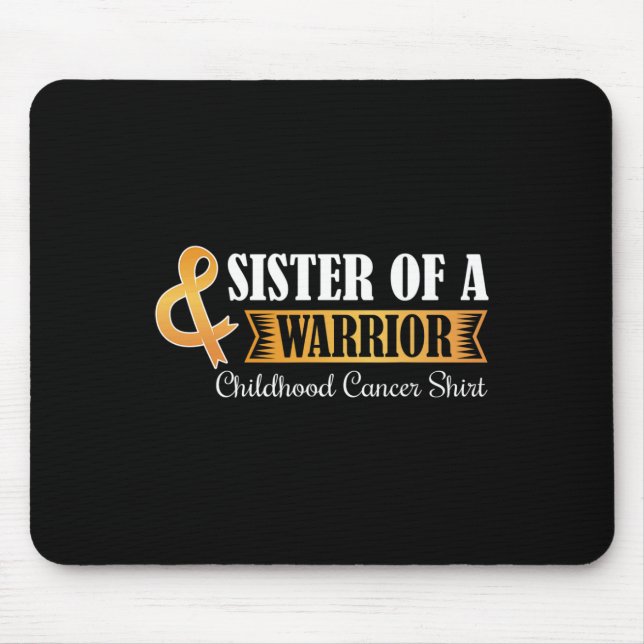 Alfombrilla De Ratón Hermana de una guerra contra el cáncer infantil (Frente)