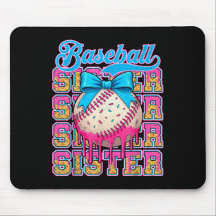 Alfombrilla De Ratón Hermana del Béisbol Retro Helado Perforación Coque