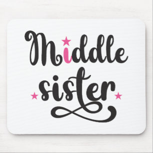 Alfombrilla De Ratón Hermana del Medio, Estrellas Cutas