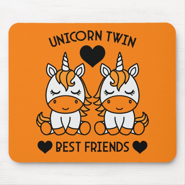 Alfombrilla De Ratón Hermana gemela de unicornio (Frente)