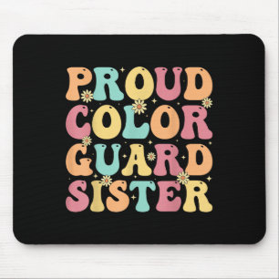 Alfombrilla De Ratón Hermana orgullosa de la guardia de color - La herm