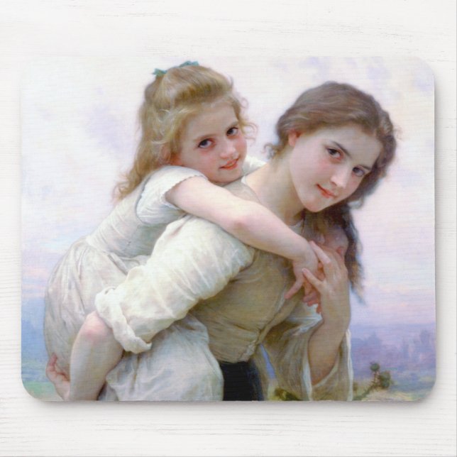 Alfombrilla De Ratón Hermanas de Bouguereau (Frente)