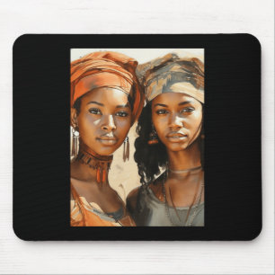 Alfombrilla De Ratón Hermanas Del Sol - Dos Mujeres Africanas Posando