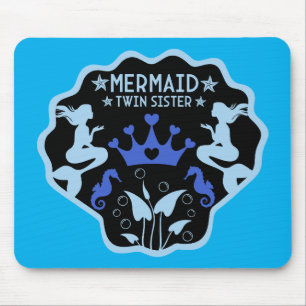 Alfombrilla De Ratón Hermanas Gemelas Sirena