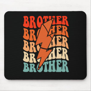 Alfombrilla De Ratón Hermano de básquetbol Retro Groovy Relámpago Grasa