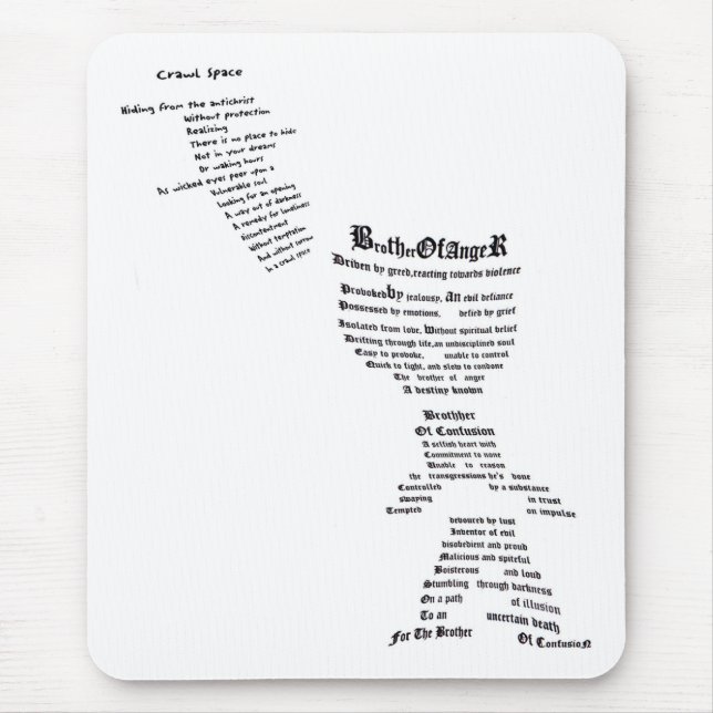 Alfombrilla De Ratón Hermano de ira y confusión (Frente)