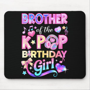 Alfombrilla De Ratón Hermano de las chicas de cumpleaños de k-pop músic