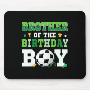 Alfombrilla De Ratón Hermano Del Cumpleañero Fútbol Cumpleañero Fa