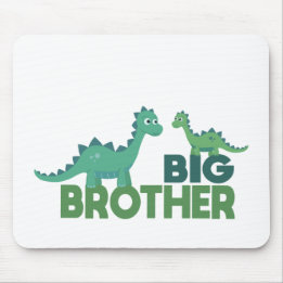 Alfombrilla De Ratón Hermano hermano mayor personalizado de dinosaurios