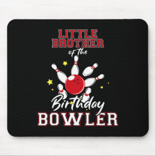 Alfombrilla De Ratón Hermano Menor del Cumpleañero de Bolos Cumpleaños 