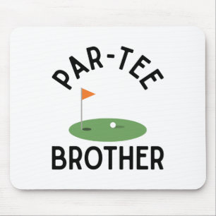 Alfombrilla De Ratón Hermano Par Tee Divertido Cumpleaños Partido Golf 