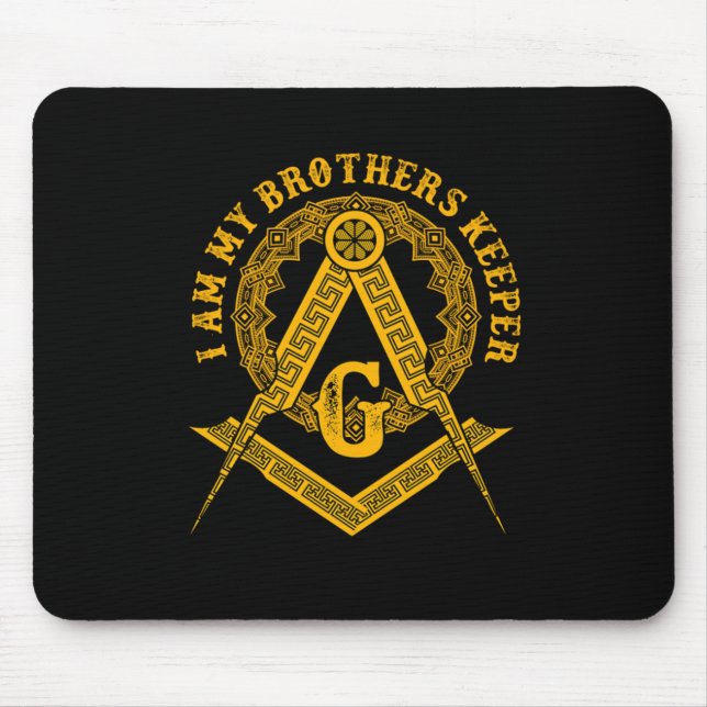 Alfombrilla De Ratón Hermanos Keeper Illuminati Symbol Masonic Conspira (Frente)