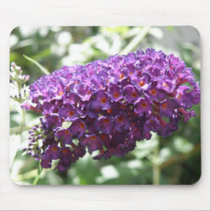 Alfombrilla De Ratón Hermosa Buda Morada Flores Mousepad