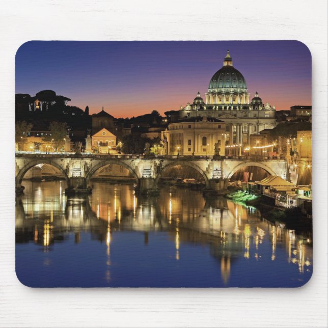 Alfombrilla De Ratón Hermosa Ciudad del Vaticano Roma Italia (Frente)