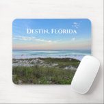 Alfombrilla De Ratón Hermosa Ciudad Personalizado Fotografía de Sunset<br><div class="desc">Este pintoresco mousepad de la playa cuenta con una fotografía de la costa de Destin Florida con una preciosa puesta de sol rosa y naranja que toca suavemente las olas del océano sobre la arena y el césped marino. Bonitas postales junto al mar desde tu lugar favorito de vacaciones o...</div>