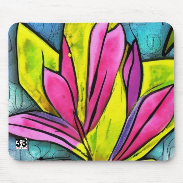 Alfombrilla De Ratón Hermosa colección de plantas (Frente)