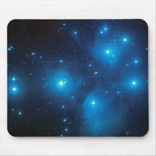 Alfombrilla De Ratón Hermosa Constelación de Pleya Azul Acuática Celest