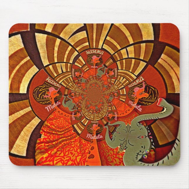 Alfombrilla De Ratón Hermosa e impresionante jirafa ama a los animales  (Frente)