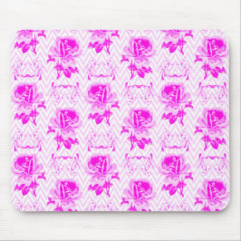 Alfombrilla De Ratón Hermosa Flora Púrpura Vintage