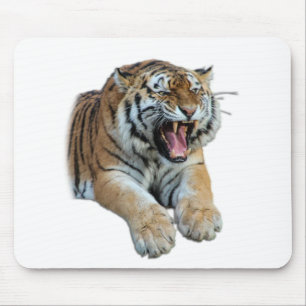 Alfombrilla De Ratón Hermosa foto de tigre bengalí y dientes