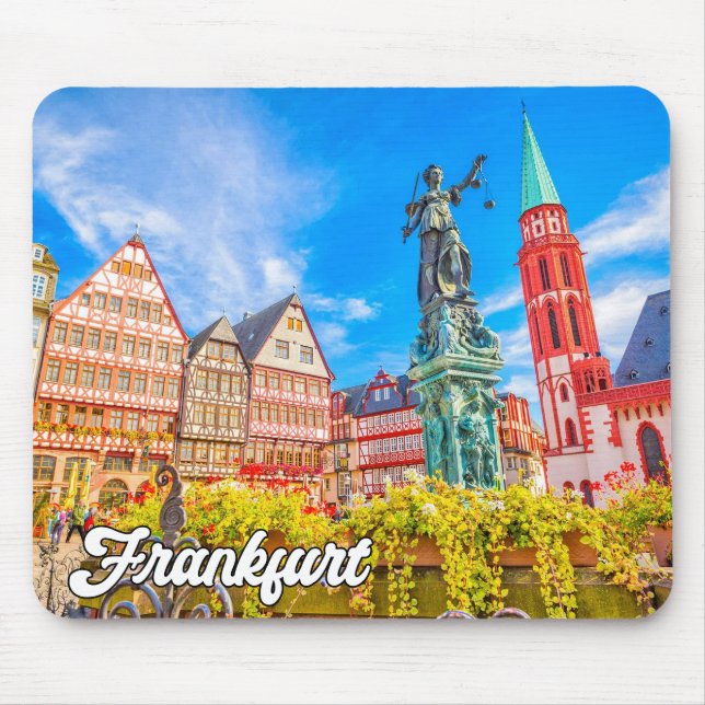Alfombrilla De Ratón Hermosa Frankfurt, Alemania (Frente)