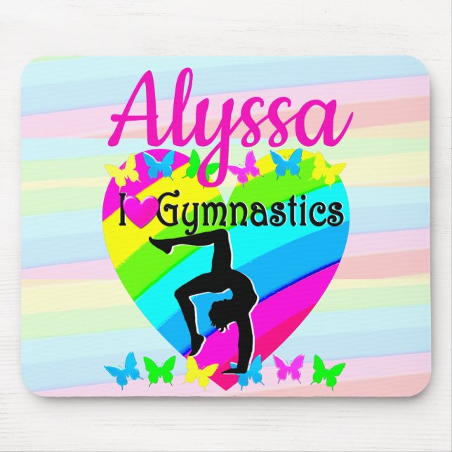 ALFOMBRILLA DE RATÓN HERMOSA GIMNASTICA DE AMOR PARA EL DISEÑO (Frente)