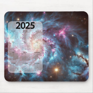Alfombrilla De Ratón Hermosa imagen digital del calendario Cosmo 2025