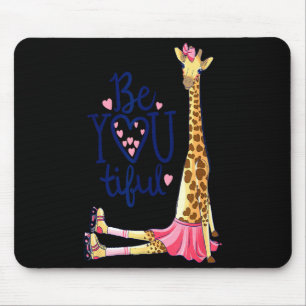 Alfombrilla De Ratón Hermosa Jirafa _ Inspira Sé Tú Jirafa Animal