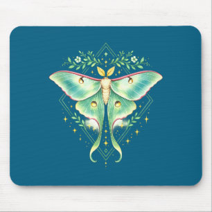 Alfombrilla De Ratón Hermosa mariposa luna adorable insecto amante