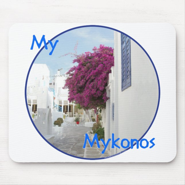 Alfombrilla De Ratón Hermosa Mykonos (Frente)