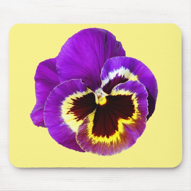 Alfombrilla De Ratón Hermosa púrpura pana (Frente)