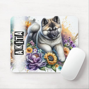 Alfombrilla De Ratón Hermosa raza de perro/Perro Akita