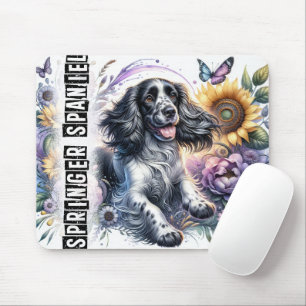Alfombrilla De Ratón Hermosa raza de perro/Perro español Springer