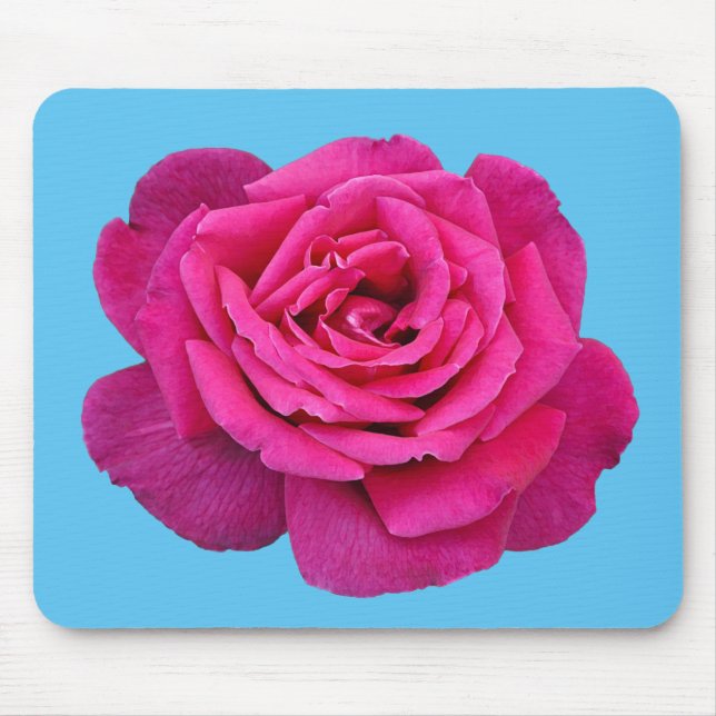 Alfombrilla De Ratón Hermosa rosa rosa rosa (Frente)