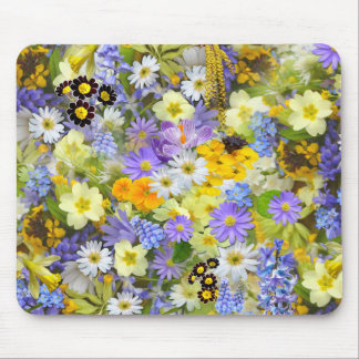 Alfombrilla De Ratón Hermosa y colorida cama de flores
