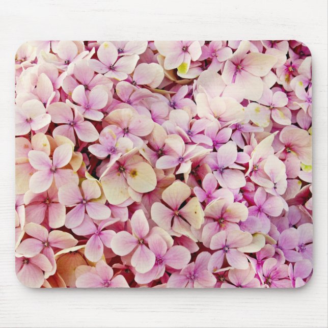 Alfombrilla De Ratón Hermosas flores de Hydrangea (Frente)