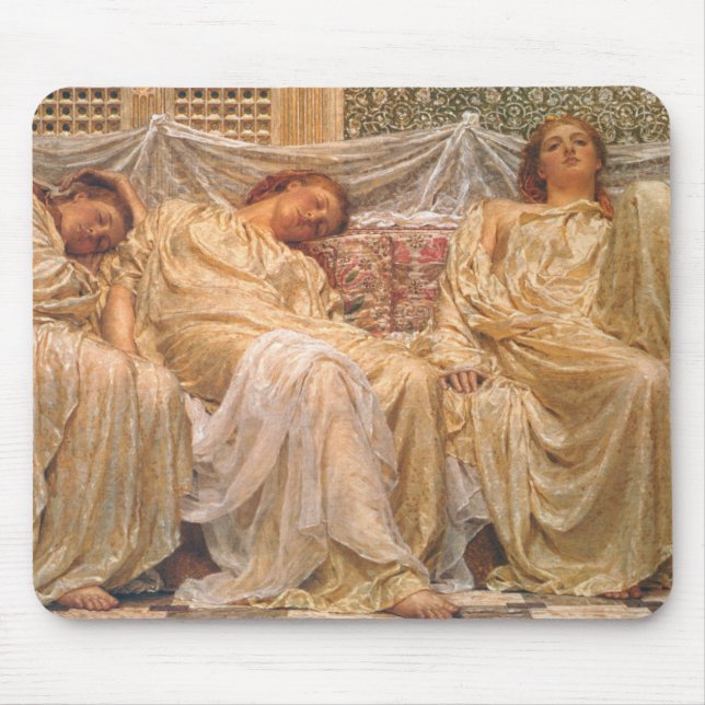 Alfombrilla De Ratón Hermosas mujeres somnolientas (Dreamers) (Arte Vin (Frente)