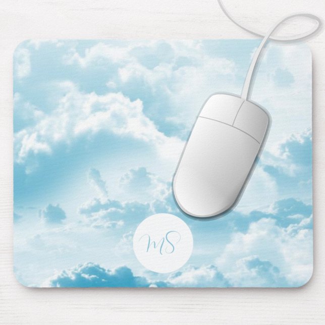 Alfombrilla De Ratón Hermosas nubes de cielo azul personalizadas (Subido por el creador)