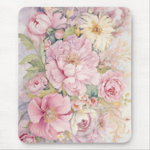 Hermosas peonías rosadas acuarelas.