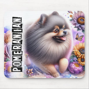 Alfombrilla De Ratón Hermosas Razas de Perro// Perro Pomeraniano