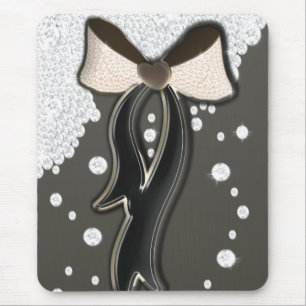 Alfombrilla De Ratón Hermoso brillo suave rosa y chocolate