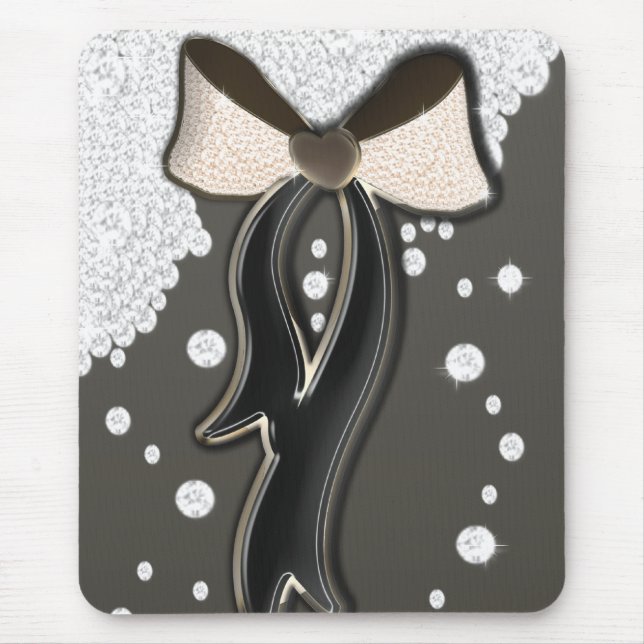 Alfombrilla De Ratón Hermoso brillo suave rosa y chocolate (Frente)