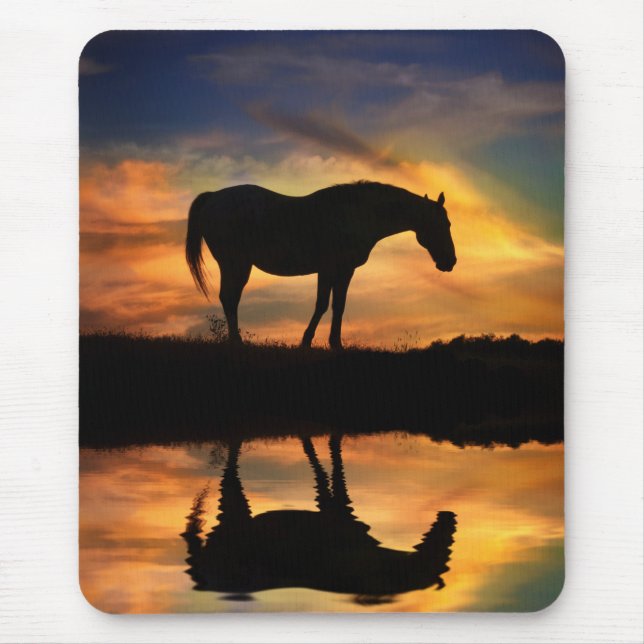 Alfombrilla De Ratón Hermoso caballo (Frente)