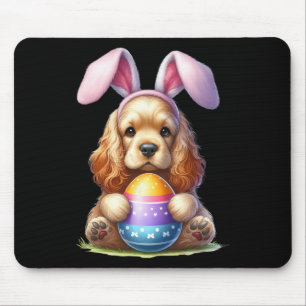 Alfombrilla De Ratón Hermoso Conejo Hermano Español Perro Pascua Huevos