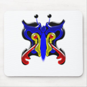 Alfombrilla De Ratón Hermoso cristal de icono de mariposa