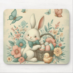 Alfombrilla De Ratón Hermoso de Pascua y pollo