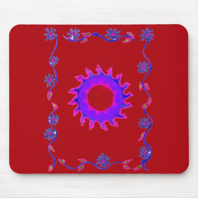 Alfombrilla De Ratón Hermoso diseño de arte indio asombroso Motif Mendi (Frente)