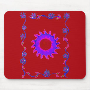 Alfombrilla De Ratón Hermoso diseño de arte indio asombroso Motif Mendi